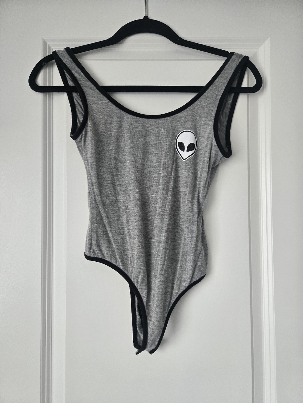 Urban Heritage Grey Alien Graphic Bodysuit Size S